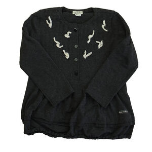Eliane Et Lena Girls Gray Long Sleeve Shirt size: 4T